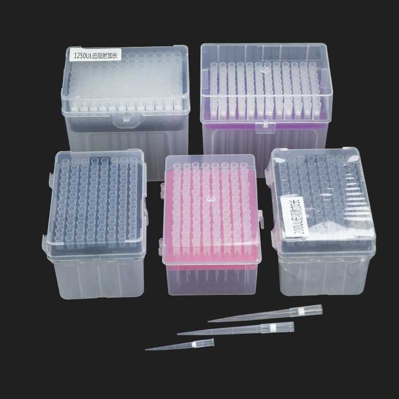 Transparent Sterile Filtered Pipette Tips (Magnetic Plastic Bar) Flat Cap PCR Tube Conical Bottom Micro Centrifuge Tube
